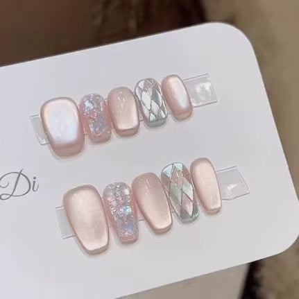 Wholesale press-on nails, finished nail art, trending online, detachable, in stock, dropshipping available, exclusively for cross-border sales
